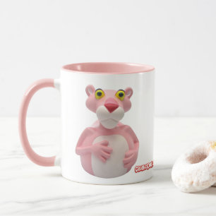 Tasse rose de panthère - tasses en caoutchouc de