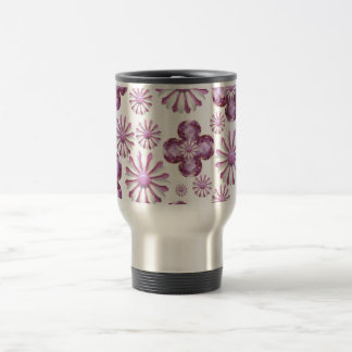 TASSE ROSE DE VOYAGE DE CAFÉ DE LA FLEUR BLING