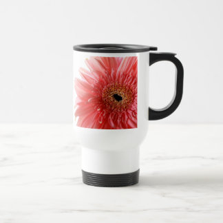 Tasse rose de voyage de marguerite de Gerber