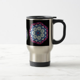 tasse rose fraîche de voyage de kaléidoscope du