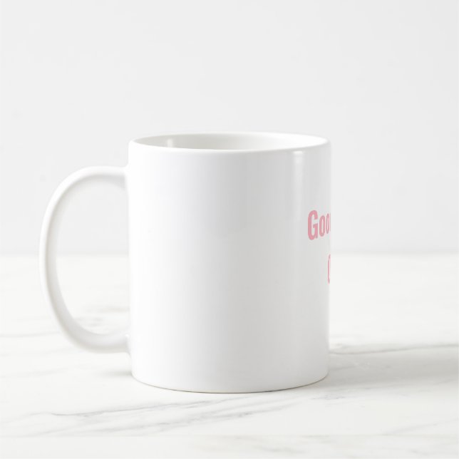 Tasse rose Good Vibes Only - Citation positive sur (Gauche)