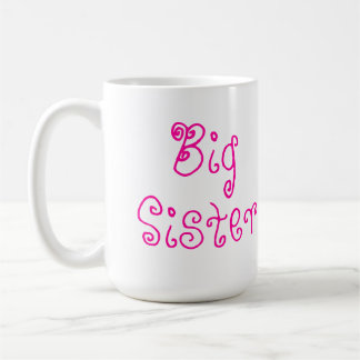Tasse rose mignonne de grande soeur
