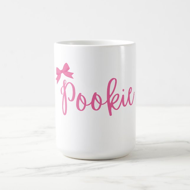 Tasse rose mignonne "Pookie" (Centre)