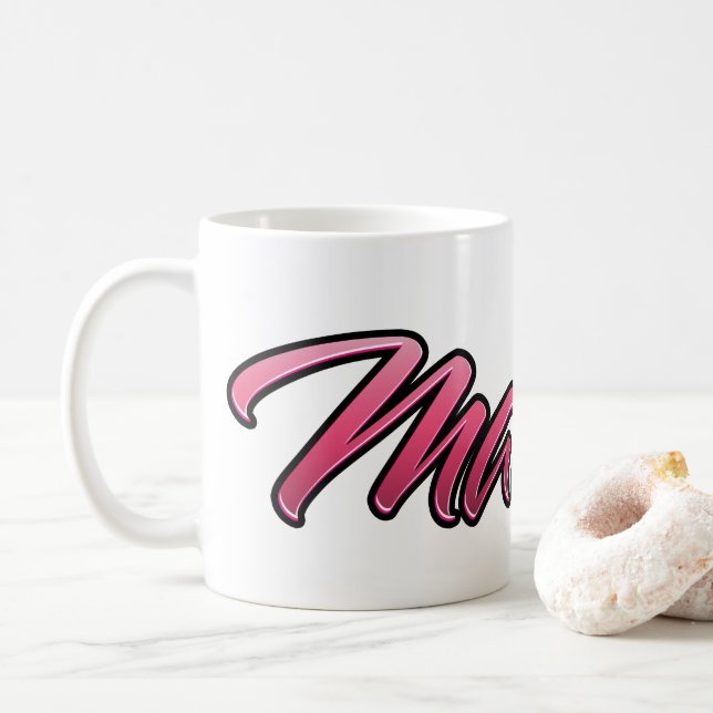Tasse rose pâle Matilde tasse à thé tasse à café (Avec donut)