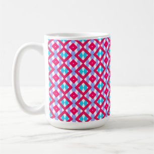Tasse rose, violette et bleue colorée
