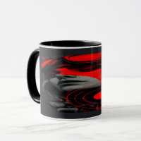 Tasse Rouge Cible Fille Cyberpunk Dystopique Edgy