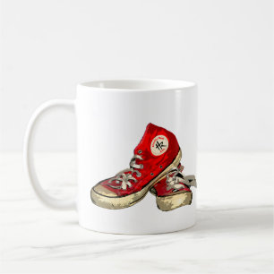 Tasse rouge de basket de Hightops