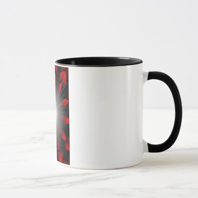 Tasse rouge de Cofee de rayon de soleil (Droite)