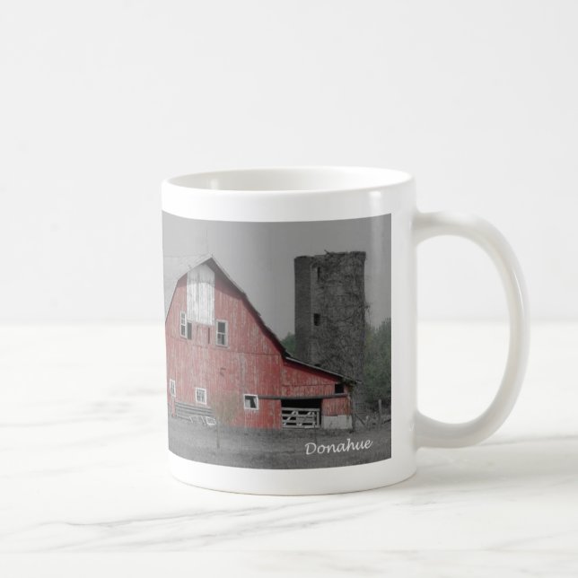 Tasse rouge de grange (Droite)