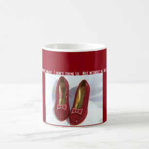 Tasse rouge de pantoufle
