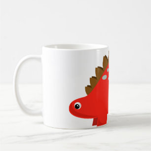 Tasse rouge de Stegosaurus