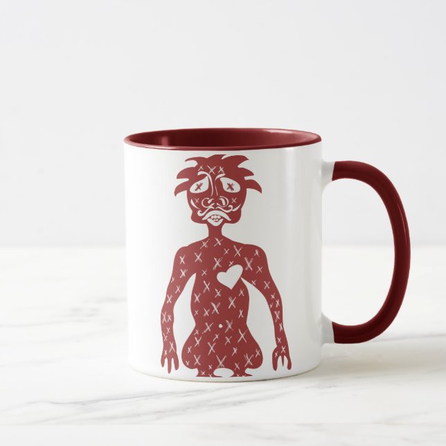 Tasse rouge de type (Droite)