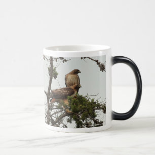 tasse Rouge-épaulée de faucons