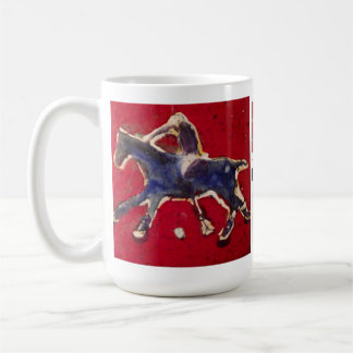 Tasse rouge et bleue de polo