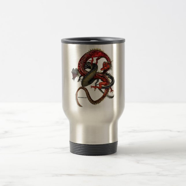 Tasse rouge et noire de dragons (Centre)
