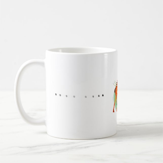 Tasse rouge minuscule de chameau (Gauche)