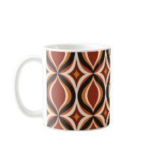 Tasse Rouillée Vagues Dorées Rétro