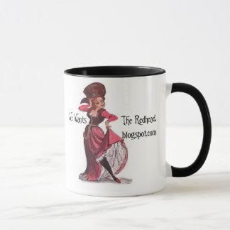 Tasse rousse de blog