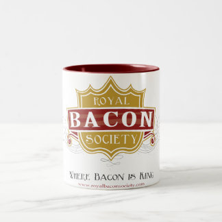 Tasse royale de logo de société de lard