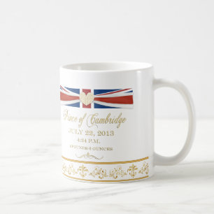 Tasse royale de souvenir de bébé de la livraison
