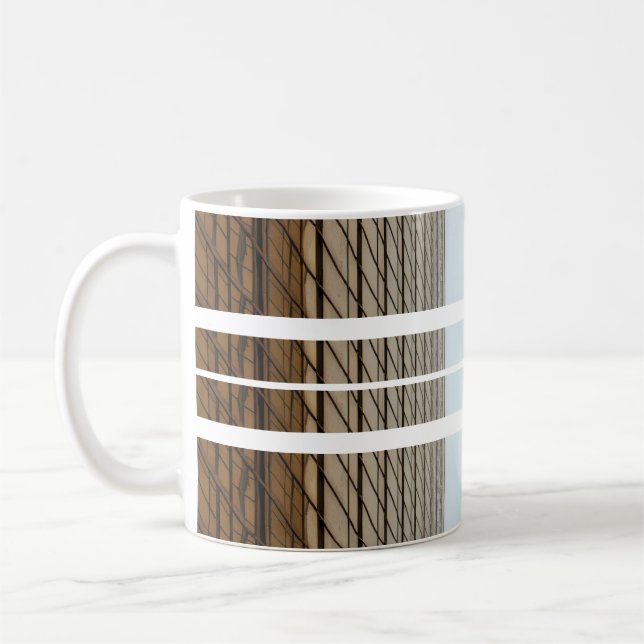 Tasse Rustique à Rayures de Bois (Gauche)