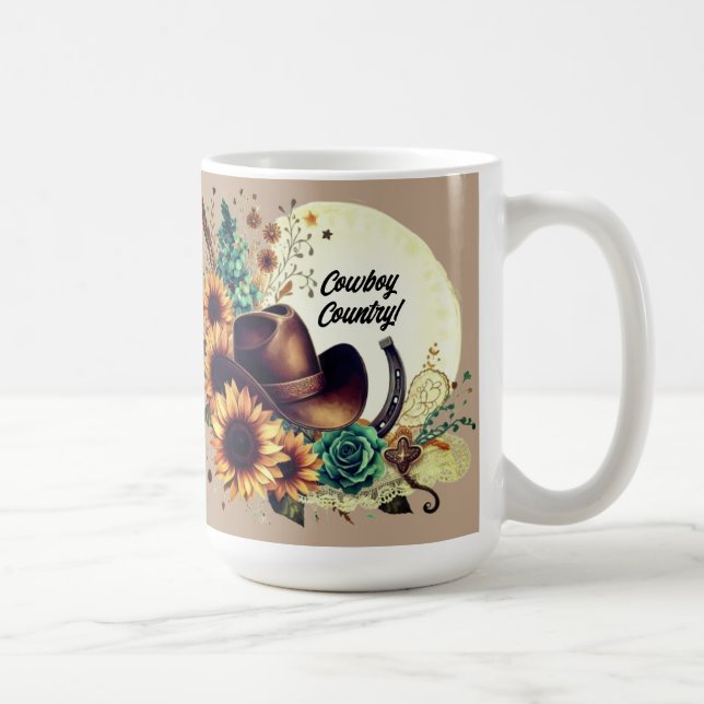 Tasse rustique western Country Cowboy (Droite)