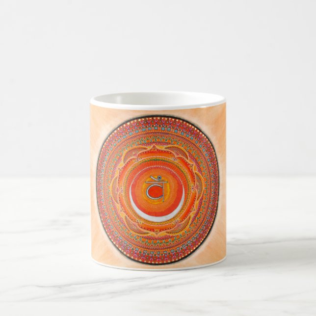 Tasse sacrée de mandala de Chakra (Centre)