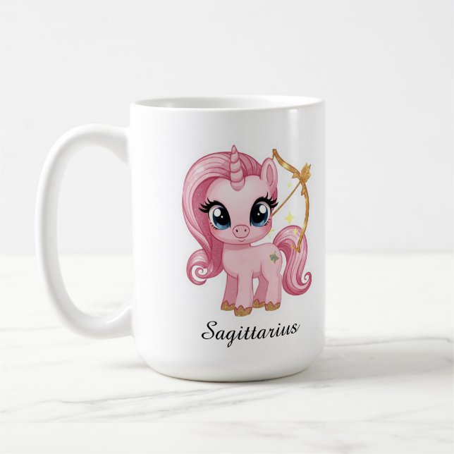 Tasse Sagittaire Zodiaque Céleste Flèche Florale R (Gauche)