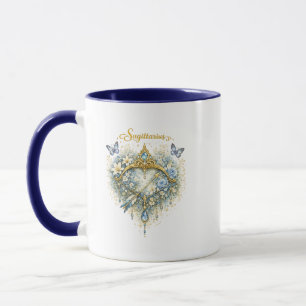 Tasse Sagittaire Zodiaque Fleural Cœur – Astr Élég