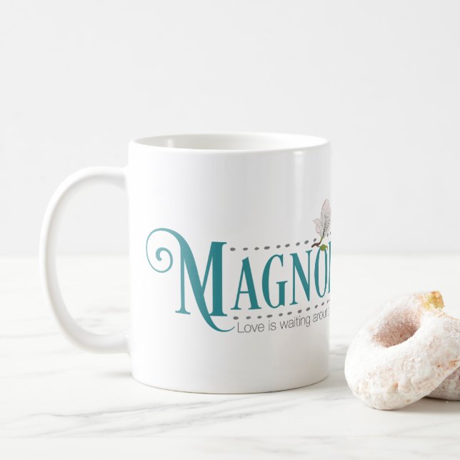Tasse saine de magnolia (nouveau logo) (Avec donut)