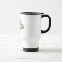 Tasse saine de voyage de logo de Voyager