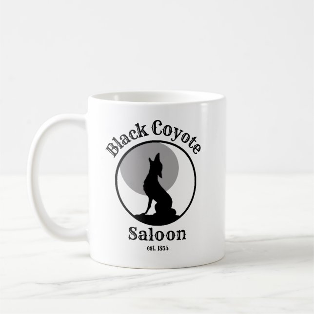 Tasse Saloon Black Coyote : Into the West Saga (Gauche)