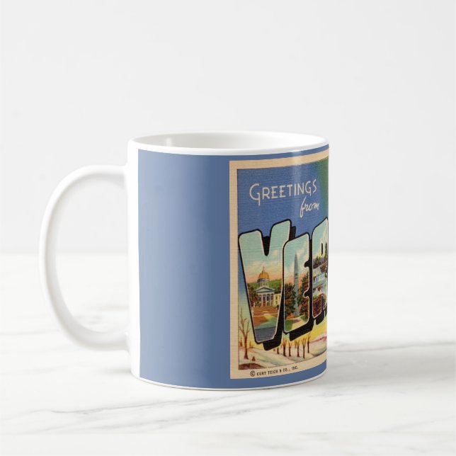 Tasse Salutations de l'État du Vermont (Gauche)