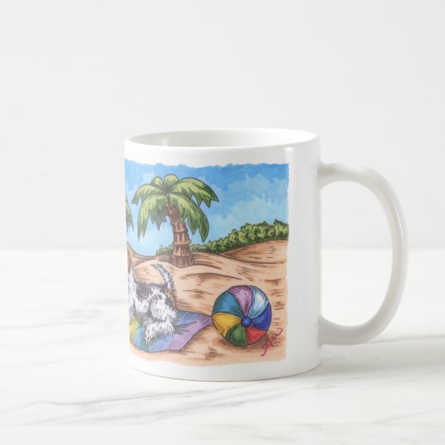 Tasse sans fin de blanc de l'été 11oz de Fox de (Droite)