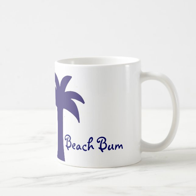 tasse sans valeur de palmtree de plage (Droite)