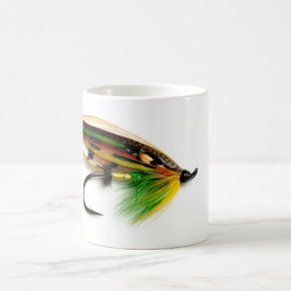 Tasse saumonée de mouche de montagnard vert