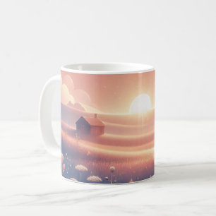 Tasse Scène de coucher de soleil rêveuse