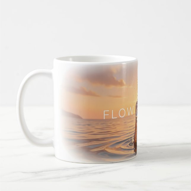 Tasse Sérénité du Coucher de Soleil Flow With Life (Gauche)