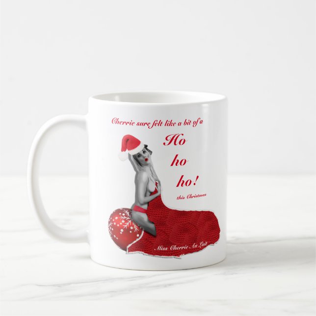 Tasse sexy drôle de Noël de nouveauté de (Gauche)