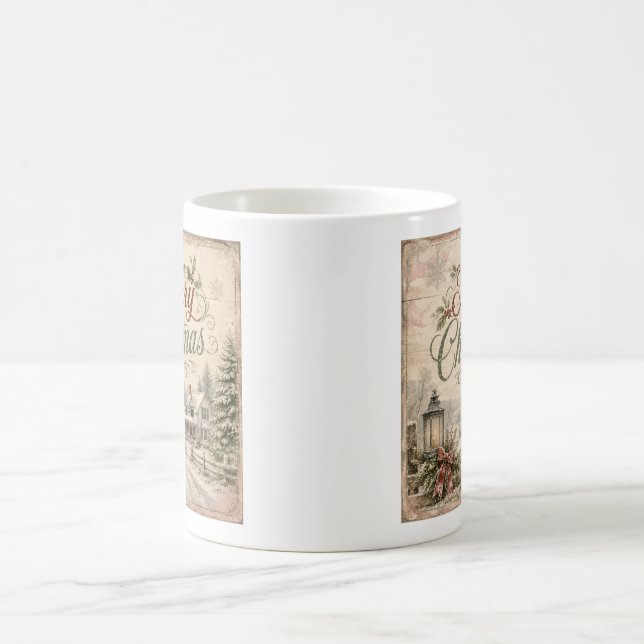 tasse shabby chic Noël  (Centre)