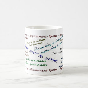 Tasse shakespearienne de citations