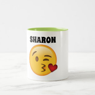 Tasse Sharon-Personnalisée d'emoji