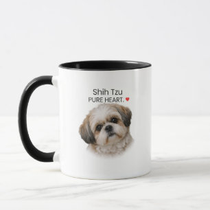 Tasse Shih Tzu Cœur Pur – Cadeau pour amateur de c