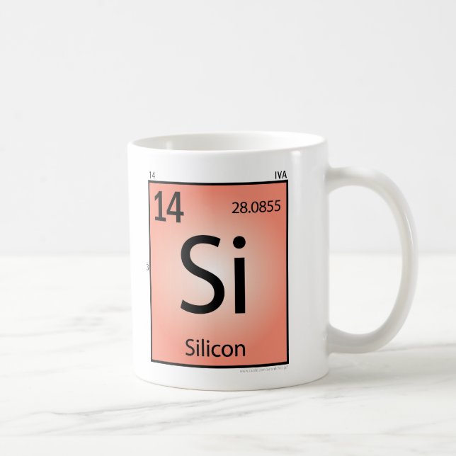 Tasse (Si) d'élément de silicium (Droite)