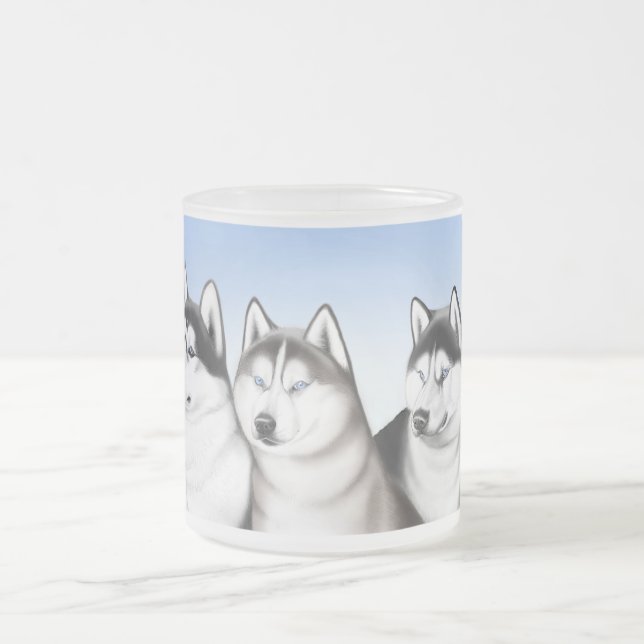 Tasse sibérienne de chien de traîneau de Malamute (Centre)