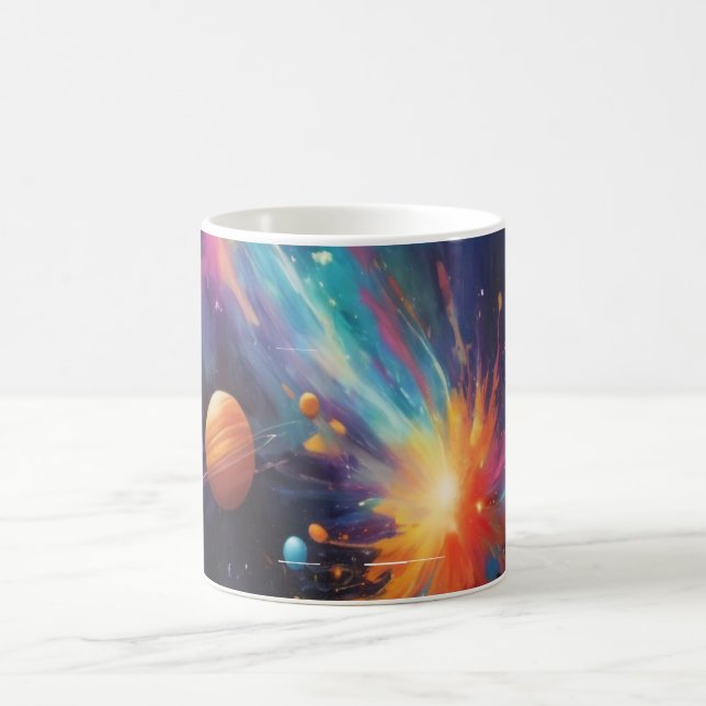 Tasse Silhouette de Cerf Céleste Mystique Espace N (Centre)