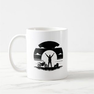 Tasse Silhouette de Motard 