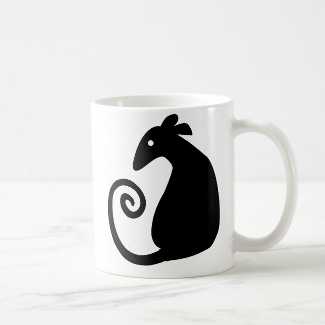 Tasse silhouette de rat (Droite)