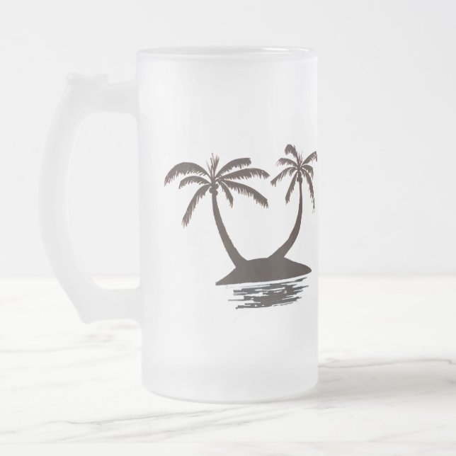 Tasse - Silhouette d'île tropicale (Gauche)