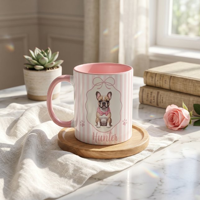 Tasse simple moderne avec nom et photo de l'animal (Créateur téléchargé)
